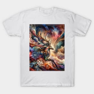 Mystic Whirl: Dance of the Cosmic Elements T-Shirt